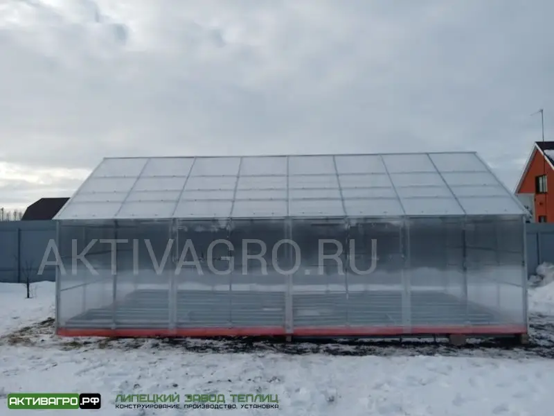 Теплица Ударница Англичанка, ширина 4 м, труба 40х20 + 20х20 Теплица Ударница Англичанка, ширина 4 м, труба 40х20 + 20х20